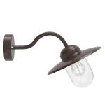 Nordlux Luxembourg Wall Light Metal and Glass Rusty | IP54 - Suitable for E27