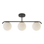 Nordlux Grant Pendant Glass Black | Suitable for 3x E14