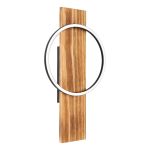 Eglo Wall Light Boyal Wood Black, Rusty 12W 1700lm - 830 Warm White