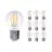 Multipack 10x Noxion Lucent LED E27 Pear Filament Clear 4.5W 470lm - 827 Extra Warm White | Dimmable - Replaces 40W