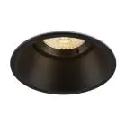 SLV Horn-O Spot Aluminium Black Round | Cutout 95mm - Suitable for 1x GU10 