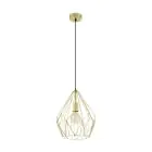 Eglo Pendant Carlton Steel Gold | IP20 - Suitable for 1x E27 
