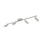 Eglo Ceiling Light Buzz-LED Steel Satin Nickel 4x2.8W 4x250lm - 830 Warm White | IP20 - Incl. 4x GU10